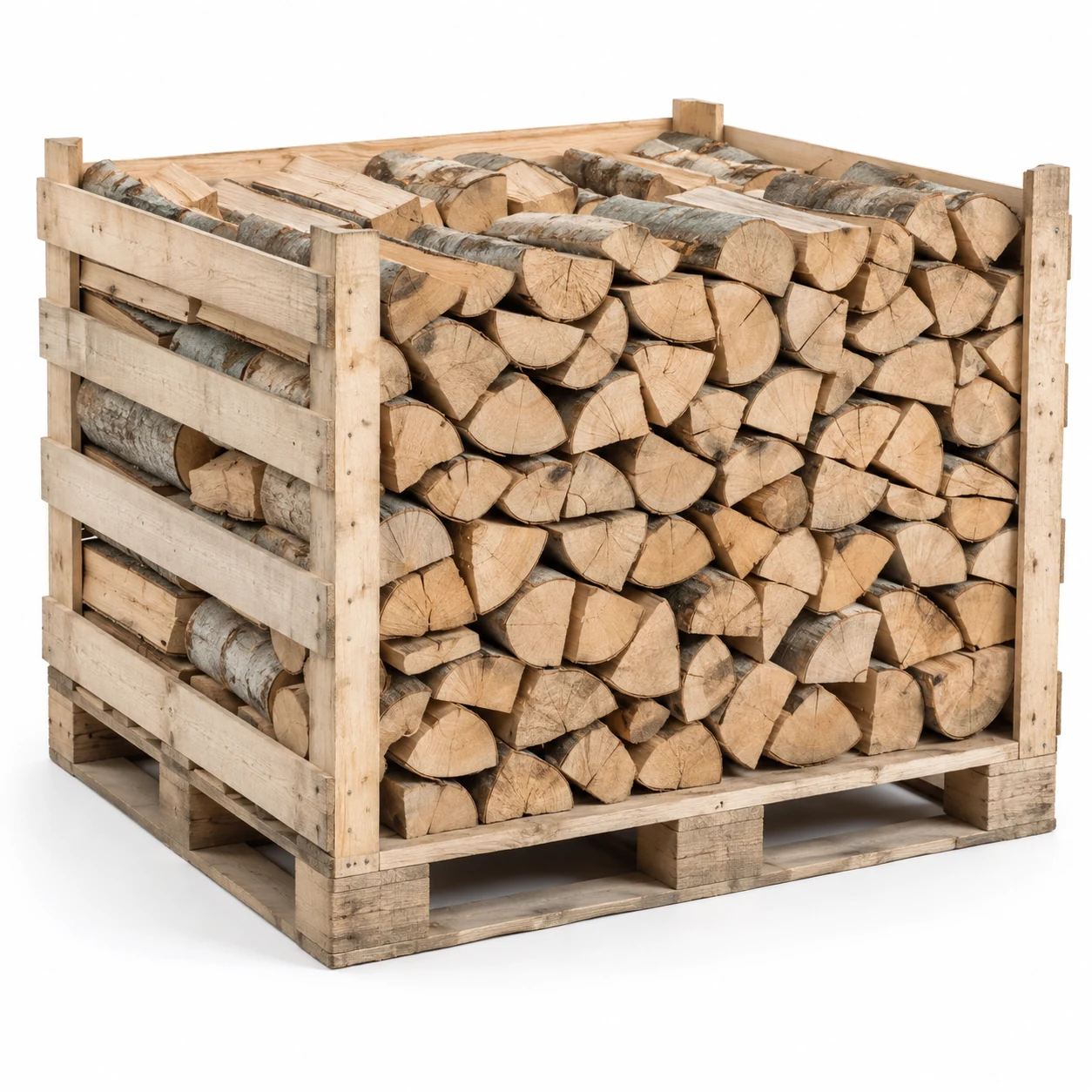 Suche bukowe drewno kominkowe 25 cm · 1 mp (ok. 500 kg, 1 skrzyniopaleta)